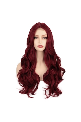 2021 Yeni Peruk Avrupalı Ve Amerikalı Kadın Peruk Küçük Dalga Kimyasal Elyaf Büyük Dalga Uzun Kıvırcık Saç Peruk Peruk Başlık Kırmızı Şarap