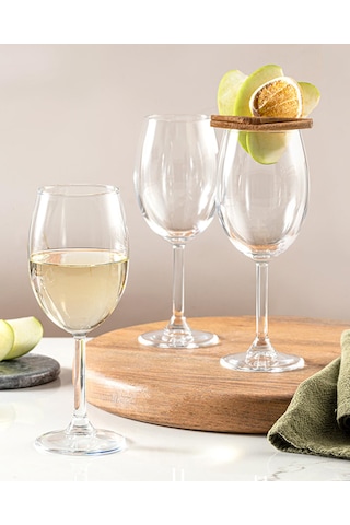 English Home Space Cam 3'lü Kadeh 330 Ml Şeffaf