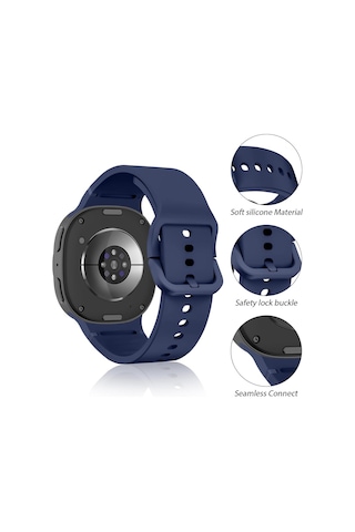 Samsung Galaxy Uyumlu Watch 8 40mm 44mm Classic 46mm Lansman 1-1 Kordon Spor Silikon Band