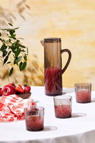 Karaca Foret Akrilik Kırılmaz 5 Parça Sürahi Seti Antrasit