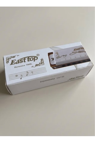 Easttop Blues Diatonic 10 Delikli Ağız Mızıkası T008l Beyaz