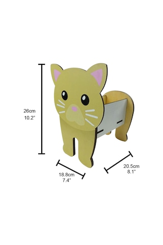 Suofeng Sevimli Hayvan Şekilli Ahşap Saksı - İç Mekan & Bahçe Dekorasyonu İçin Çok Amaçlı Bitki Yetiştirme Kabı