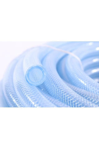 Süper Örgülü Şeffaf Hortum İç Çap 12,5 Mm 1/2'' 100metre