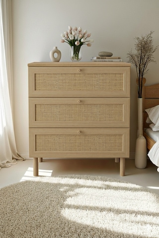 Baru 3 Çekmeceli Şifonyer Kahverengi