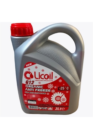 Licoil Antifriz G12 -25C 3 Litre. 3Kg-15Kg-16Kg Mevcut