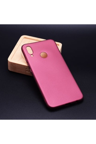 Huawei P20 Lite Kılıf Esnek Yapılı İnce Slim Silikon Kapak Ryc/premier Bordo