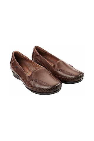 Forelli 51306 Marla-g Taba Kadın Comfort Deri Ayakkabı Taba