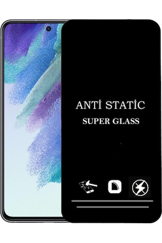 Pp Samsung Galaxy Uyumlu S21 Fe Anti Statik Ekran Koruyucu Toz Tutmayan Kırılmaz Cam