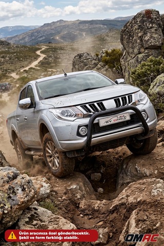 Ford Ranger 2011-2015 Uyumlu Araca Özel Pars Ön Koruma 76mm Siyah