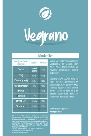 Vegrano Agar Agar 100 G