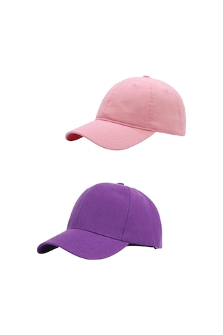 Ritagarcia Unisex Ayarlanabilir Spor Pembe-mor Basic Kep Şapka 2'li Set Pembe Ritagarcia Unisex Ayarlanabilir Spor Pembe-mor Basic Kep Şapka 2'li Set Pembe