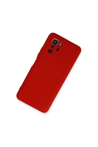 Newface - 768 - Xiaomi Poco X3 Gt Kılıf Nano İçi Kadife Silikon - Csmo-tex - - Kırmızı