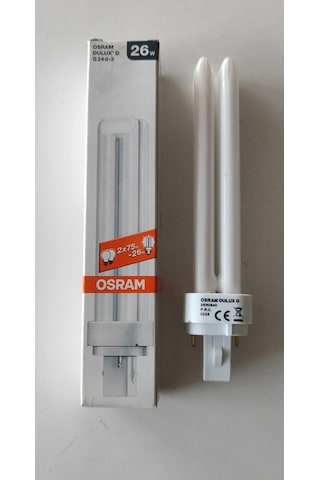 Osram Dulux D 26w/840 G24d-3 Cool White Ilık Beyaz / Doğal Beyaz Ampul