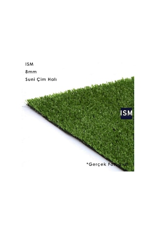 Ism - Suni Yapay Çim Balkon Halı - 8Mm - Yeşil Renk