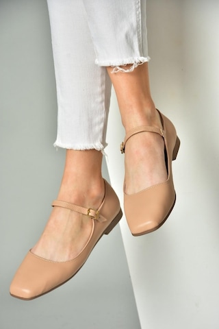 Fox Shoes S726252509 Ten Kadın Babet Ten Rengi