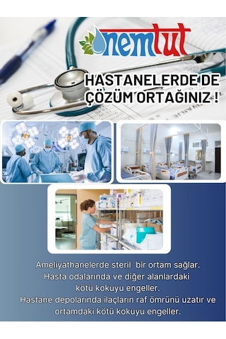 Hastane Ve Muayenehanelerde Rutubet Nem Giderici Kötü Koku Korozyon Önleyici 1 Kutu 2 Paket 1 Kg