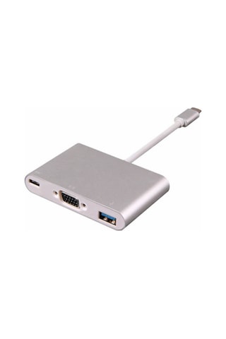 Type-C To 3 In 1 Vga Usb 3.0 Dönüştürücü Çevirici Adaptör Hub