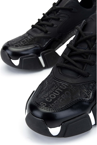 Tamer Tanca Erkek Hakiki Deri Siyah Sneakers & Spor Ayakkabı 1145 12546-y Erk Ayk Y246 Sıyah Kms