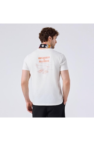 Ellesse 6sm5065-of Bisiklet Yaka Erkek T-shirt - Kırık Beyaz