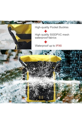 Flybuy Yüzme Sürüklenmesi Su Su Sörfü Sırt Sırt Seyahat, Seviye Pvc Plaj Nehir Mesh Mekan Kumaş Keşif, Kapasite İzleme Ipx6 İçin Gri Geçirmez Geçirmez Dış Çantası Çantası Büyük Botla Ağı 500d 30l - - - - - - - Su Gri