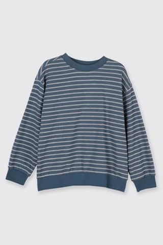 Panço Çizgi Desenli Petrol Erkek Çocuk Sweatshirt 2521bk08009 Petrol