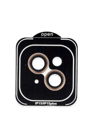 Joko Apple iPhone Uyumlu 15 Pvd Metal Kamera Lens - Turuncu