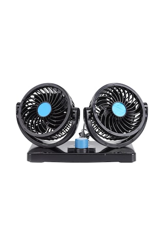 Araba Dashboard Soğutma Fanı Usb Elektrikli Çift Kafalı Soğutma Hava Sirkülatörü Güçlü Rüzgar 360 Derece Dönebilen Soğutucu