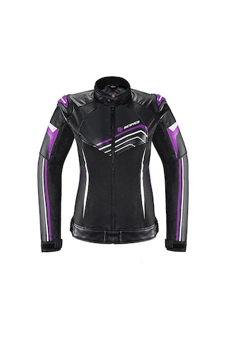 Jk153w Purple 4 Mevsim Kadın Deri Mont