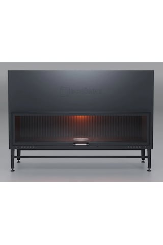 Schömne Elegance Düz Asansörlü Çelik Şömine Haznesi 200 Lük