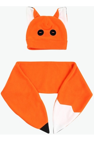Casabony Fox Unisex Şapka+kaşkol Takım Turuncu