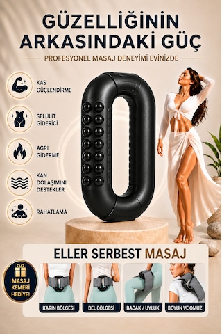 Ds20 G5 Tip Şarjlı Vücut Masaj Cihazı Sıkılaştırıcı Ve Selülit Azaltıcı Masaj Aleti Siyah