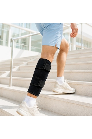 Alt Baldır Destekliği Çift Sabitleme Bantlı Ayarlanabilir Spor Baldırlığı