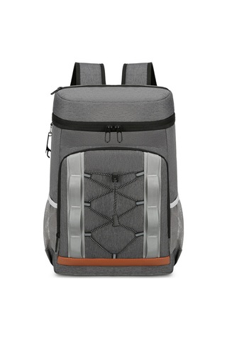 Lemestar Outdoor Kamp İçin Çift Katlı Isı Yalıtımlı Büyük Buz Çantası, Su Geçirmez Alüminyum Folyo İçli Multifonksiyonlu Piknik Sırt Çantası Koyu Gri Çok Renkli