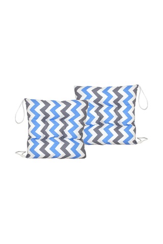 Wellmop Bağcıklı Silikon Minder 40x40 Cm Antrasit Siyah-beyaz