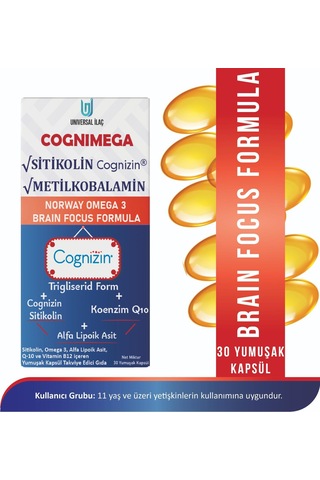 Cognimega 30 Adet Yumuşak Kapsül