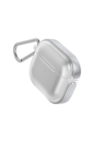 Apple Uyumlu AirPods 3.Nesil Kılıf Askı Aparatlı Raptic Air Serisi Kılıf Gümüş