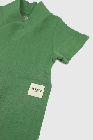 Totzee Uzun Kimono Tulum Çimen Yeşili Yeşil