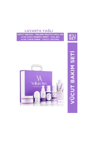 Vücut Bakım Seti (Vücut Peeling & Losyonu  - Ayak Koku Giderici Sprey &  Kremi - Duş Jeli - Roll-On)