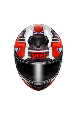 Shoei Gt-Aır 3 Kask Hıke Tc-10 Kapalı Motosiklet Kaskı Beyaz - Kırmızı - Siyah