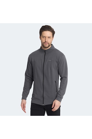 Slazenger KAGISONA IN Erkek Sweatshirt Koyu Gri
