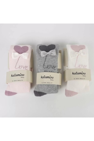 Sudan Aks Kız Bebek Külotlu Çorap K62302 Asorti Çok Renkli