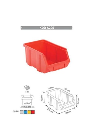 Sembol A200 Plastik Avadanlık Gri 10 Adet