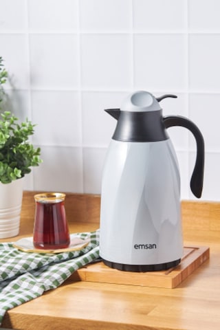 Emsan Sırça Termos 1.3 L Gri