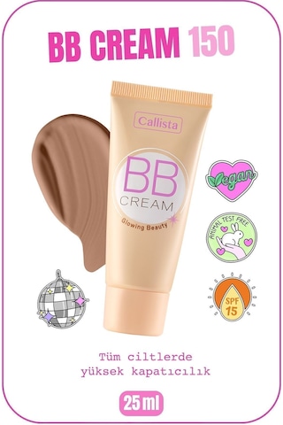 Callista Bb Cream Spf 15 Yoğun Kapatıcı Bb Krem - 150 Koyu Bej