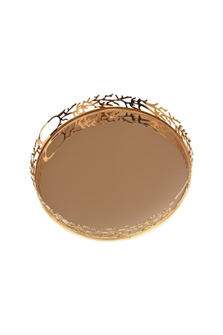 Canba M Gold Yuvarlak Tepsi 34 cm