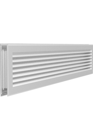 Temmenfez Alüminyum Beyaz V Kanat Kapı Transfer Menfez, Panjur (324994514)