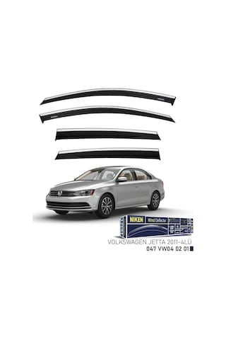 Niken Vw Jetta 2011 Kromlu Cam Rüzgarlığı 4'lü - Ekolmaks Niken Vw Jetta 2011 Kromlu Cam Rüzgarlığı 4'lü - Ekolmaks