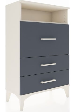 Arges Komodin Tek Raflı 3 Çekmeceli 60x30x96 Aytaşı-antrasit Aytası