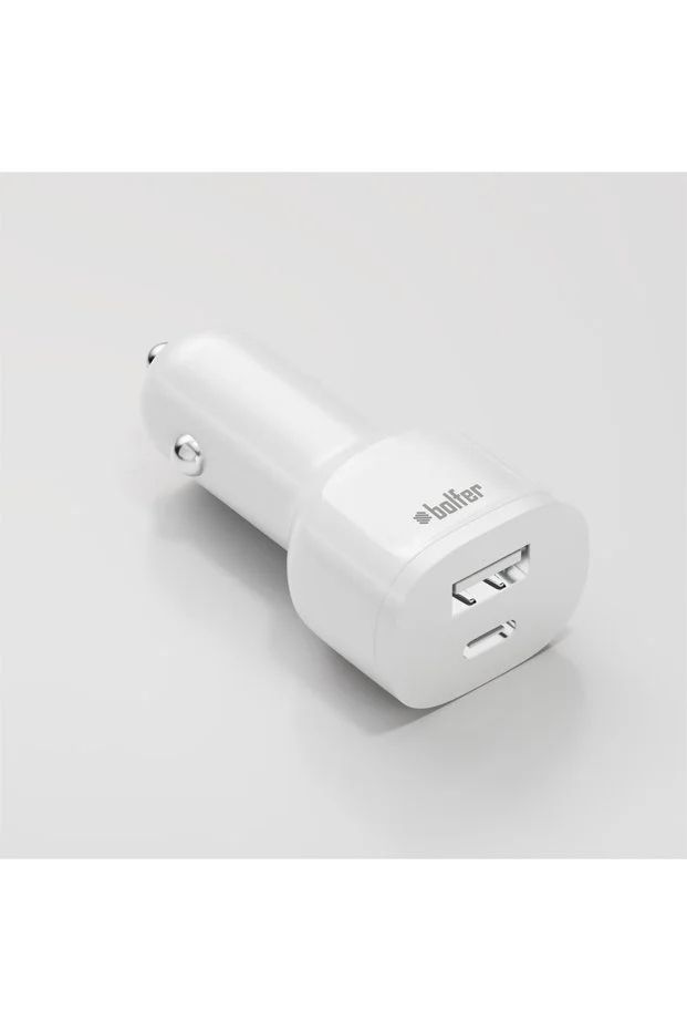 Pd & Usb Araç Şarj Soketi 40 W Beyaz Araç Şarj Aleti