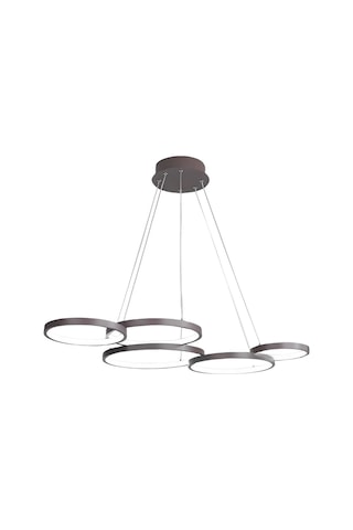 Accor / 55x85 Cm / Sarkıt Avize / Antrasit Gövde / 3 Renk Işık Antrasit
